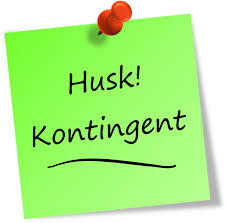 Kontingent betaling for den kommende sæson